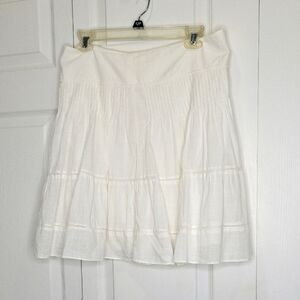 Madewell White A-Line Skirt Size 12